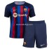 Camisola FC Barcelona Criança Equipamento Primeiro 2022-2023 Manga Corta